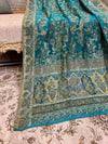 Diagnol Pattern Silk Kaani - Shawl