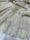 Grace Ivory Lace Chiffon - Shawl