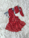 Star Plain Georgette Stole