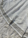 Sparkling Stars Spray Along Border - Chaddar by Shawls by Aima