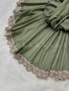 Scallop Sparkle Lace Swiss - Shawl