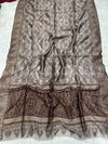 Diagnol Theme Silk Kaani - Shawl
