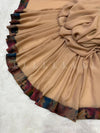 Multi Flowery Patti Chiffon - Chaddar