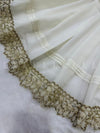 Leaf Petal Cutdana Embellished - Shawl