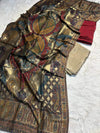 Meenakari Style Lama Silk Kaani - Shawl