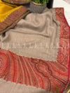 Mughal Times Neutral Kaani Patch - Shawl