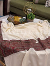 Mughal Times Neutral Kaani Patch - Shawl