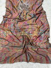 Plain Contrast Silk Kaani - Shawl