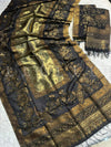 Peacock Outline Lama Silk Kaani - Shawl