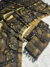 Peacock Outline Lama Silk Kaani - Shawl