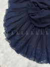 Tulips Cut Lace Chiffon - Shawl