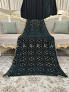 Elegant Heavy Stone Jaal Velvet Shawl