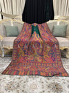 Plain Contrast Silk Kaani - Shawl