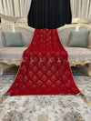 Dice Pattern Stone Jaal Velvet Shawl