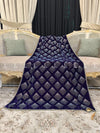 Dice Pattern Stone Jaal Velvet Shawl