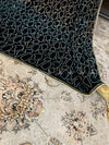 Round Pattern Heavy Stone Jaal Velvet Shawl