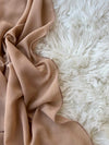 The Stylish Smart Plain Georgette Stole - Brown
