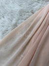 The Elegant Plain Georgette Stole - Light Peach