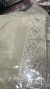 Block Style Embroidered Chiffon - Chaddar