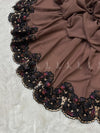 Multi Cutdana Applique Chiffon - Shawl