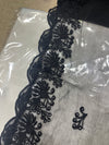 Elegant Embroidered Jaal Chiffon - Dupatta