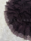 Noor-e-Sage Lace Chiffon - Shawl