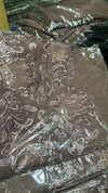 Broad Border Applique Chiffon - Chaddar