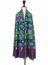 Kashmiri Floral Check - Stole