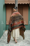 Village Kari RawSilk Kaani Shawl | Shawls by Aima