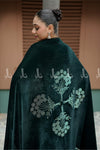 Botanical Bouquet Velvet -Shawl