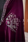 Botanical Rhinestone Motif Velvet - Shaw