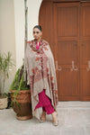 Naqshkaar Sozni Border - Shawl