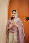 Multi Cutdana Applique Chiffon - Shawl