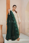Trio Tulip Border Chiffon - Shawl