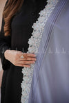 Celeste Cutdana Lace Chiffon - Shawl