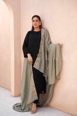 أسلوب Applique Beauty - بني غامق