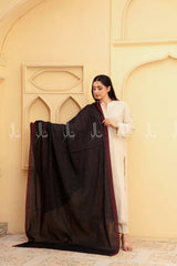 Midnight Chikankari Lawn - Chaddar
