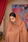 أسلوب Applique Beauty - بني غامق
