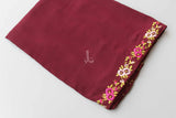 The Elegant Embroidered Elegance - Maroon