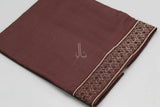 The Sophisticated Embroidered Beauty - Dark Brown