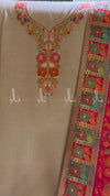 Gulaabkari Style Weaved Kaani - Suit