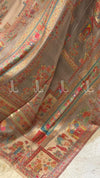 Cages Pattern Weaved silk Kaani - Suit