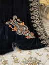 Regal Zari Velvet Shawl - image 7