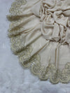 Multi Cutdana Applique Chiffon - Shawl
