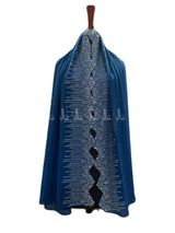 وشاح جورجيت أنيق سادة - أسود