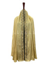 Scalloped Stone Self Silk - Stole