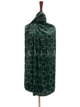 وشاح جورجيت أنيق سادة - أسود