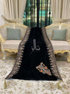 Regal Zari Velvet Shawl - image 8