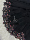 Multi Cutdana Applique Chiffon - Shawl