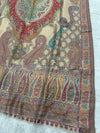 Meenakari Style Lama Silk Kaani - Shawl